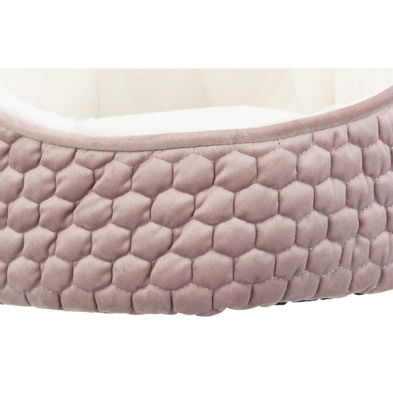 Cueva Suave Livia, ø 45 × 33 cm, rosa/crema
