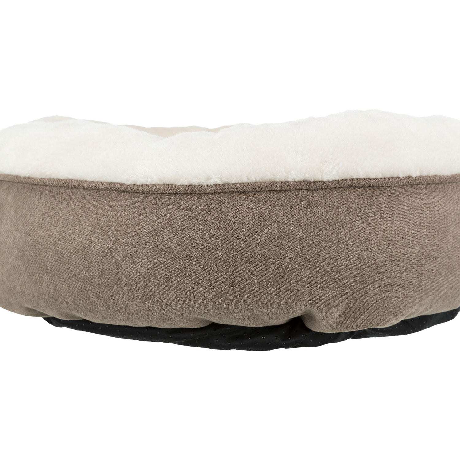 Cama Marcy, ø 50 cm, marrón claro/crema