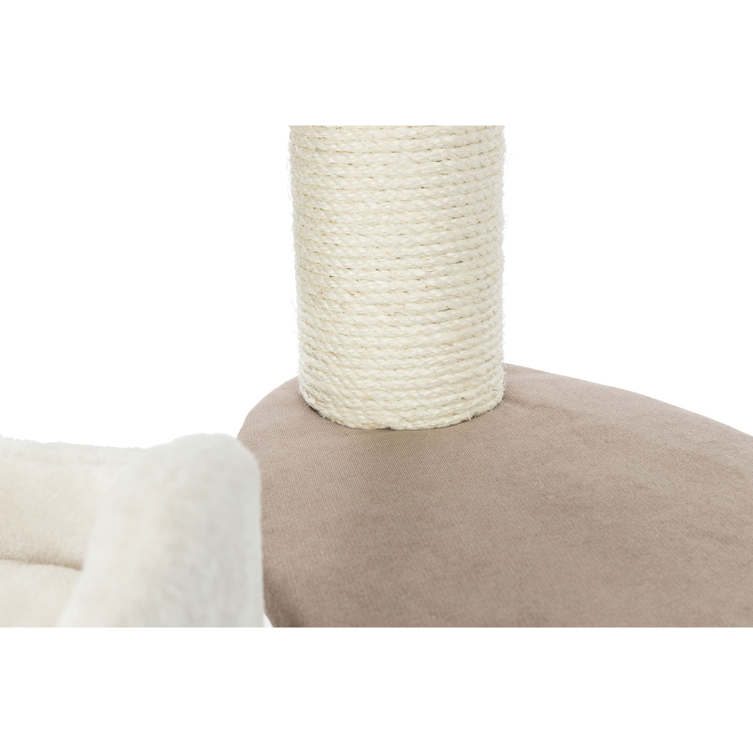 Poste Rascador Marcy Soft, 130 cm, crema/marrón