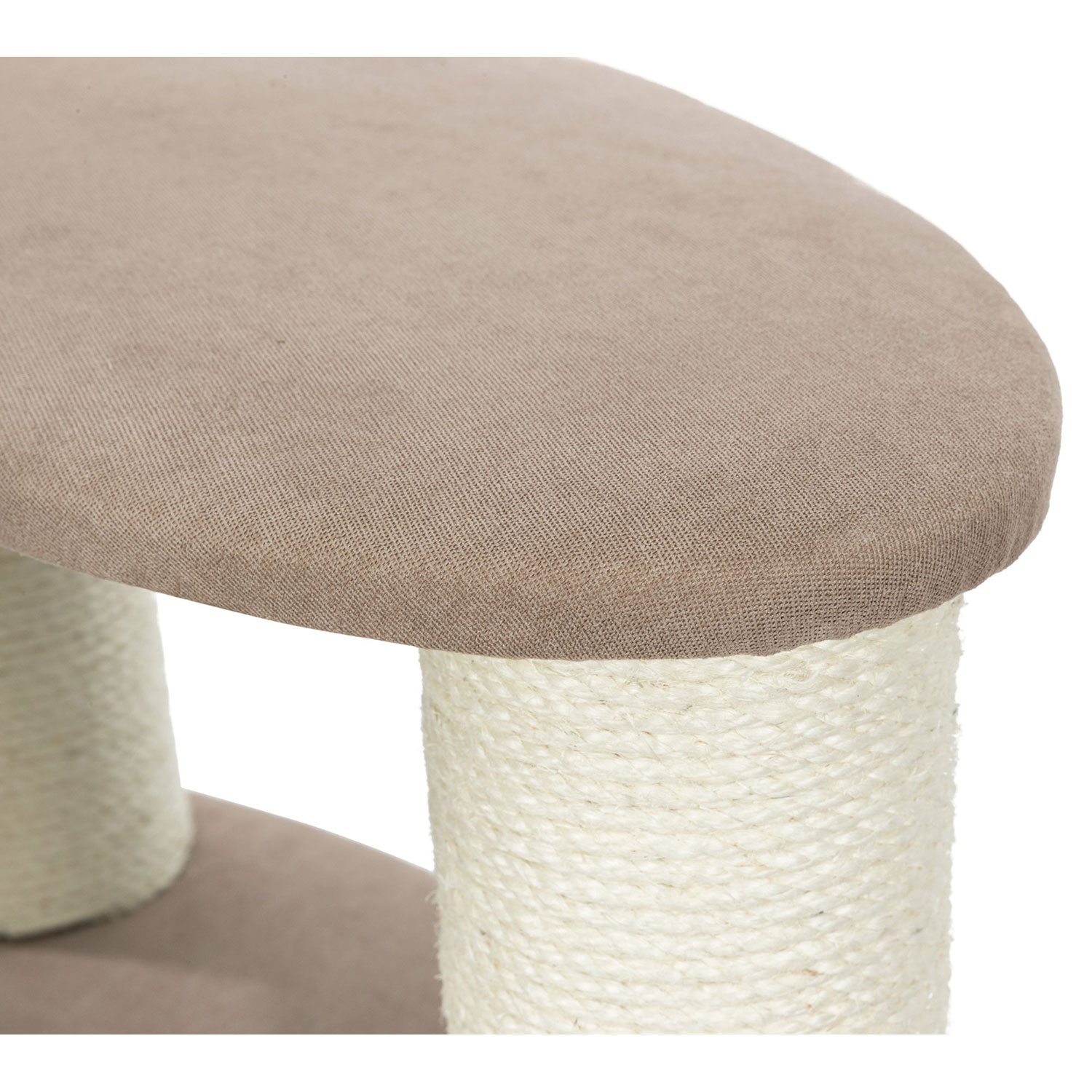 Poste Rascador Marcy Soft, 130 cm, crema/marrón