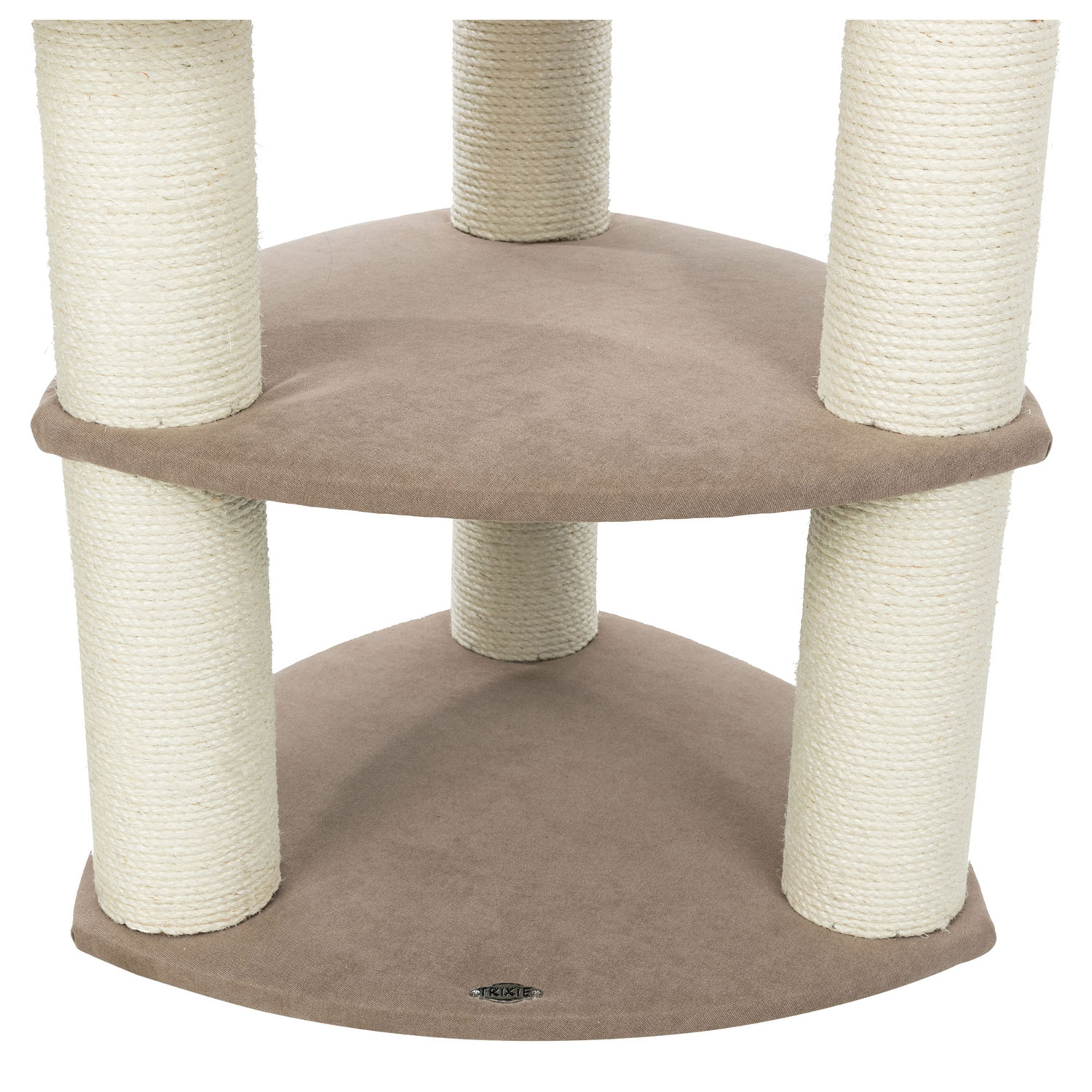 Poste Rascador Marcy Soft, 130 cm, crema/marrón