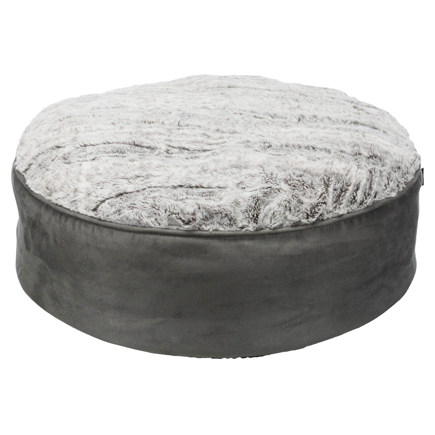 Cojín Bolle, ø 60 cm, gris/gris claro