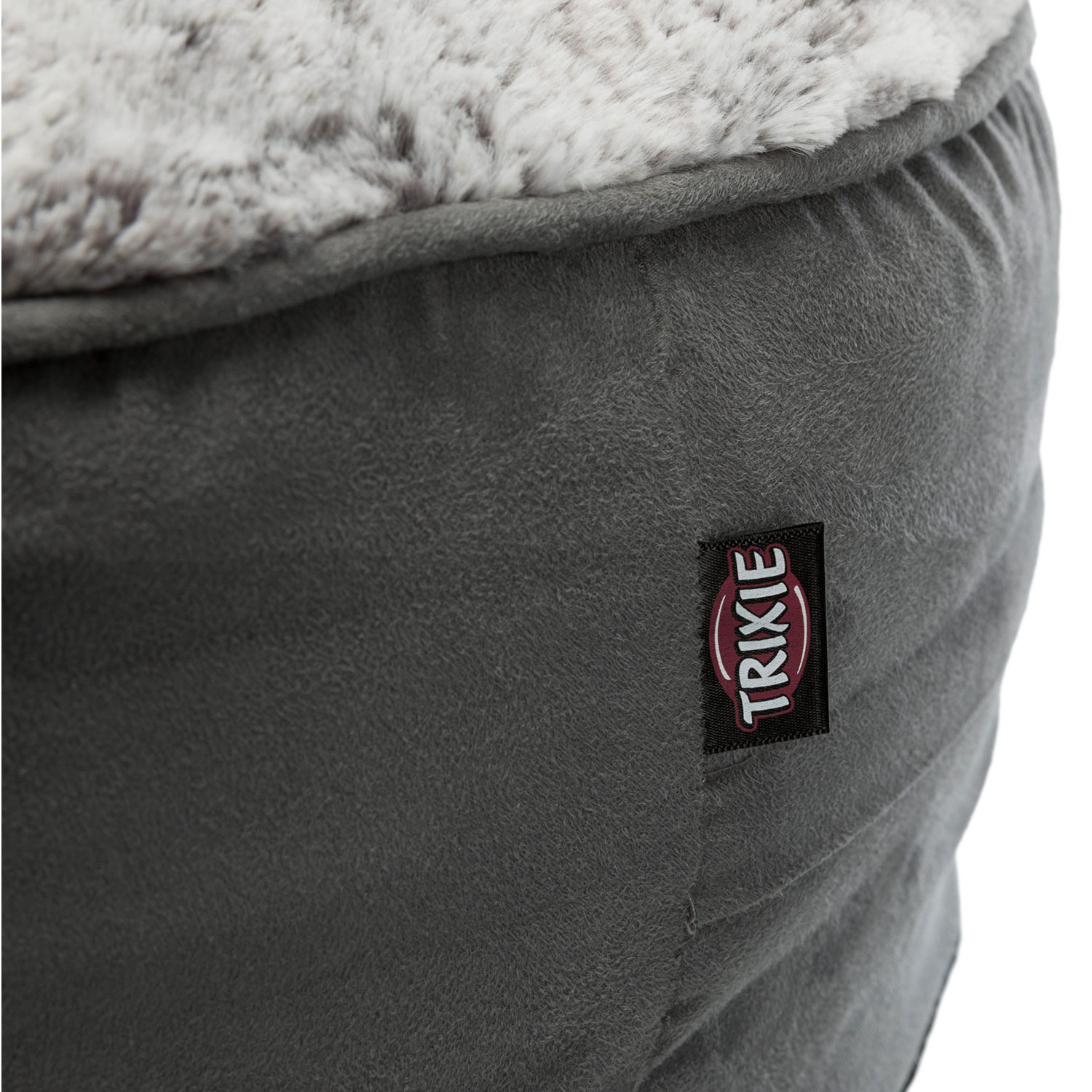 Cojín Bolle, ø 60 cm, gris/gris claro