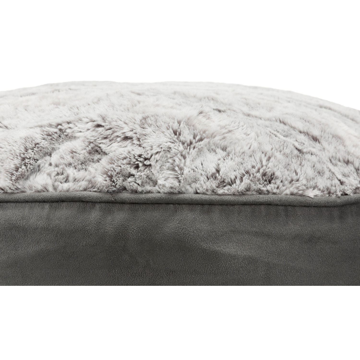 Cojín Bolle, ø 60 cm, gris/gris claro