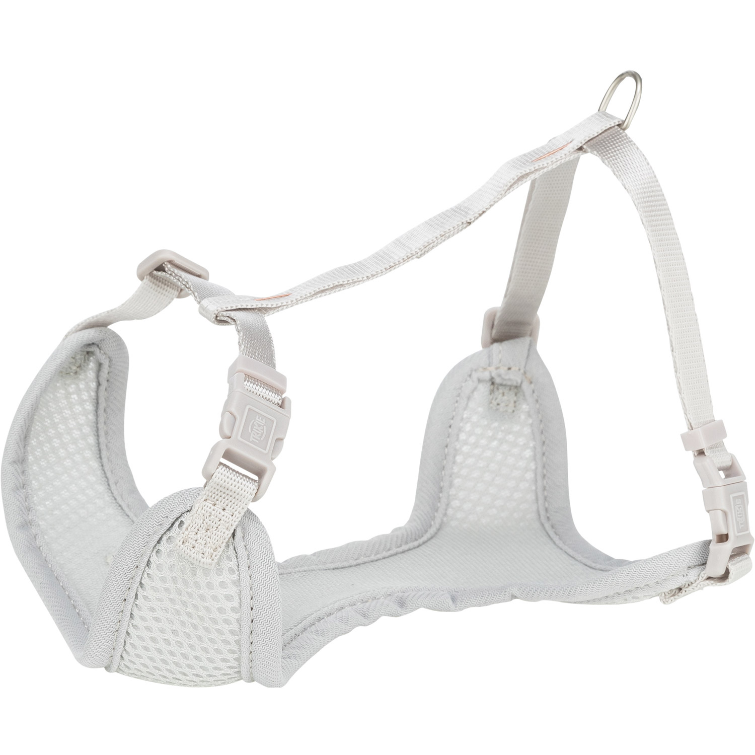 Junior Arnés Acolchado con Ramal para Cachorros,  M–L, gris claro,  36–50 cm/10 mm