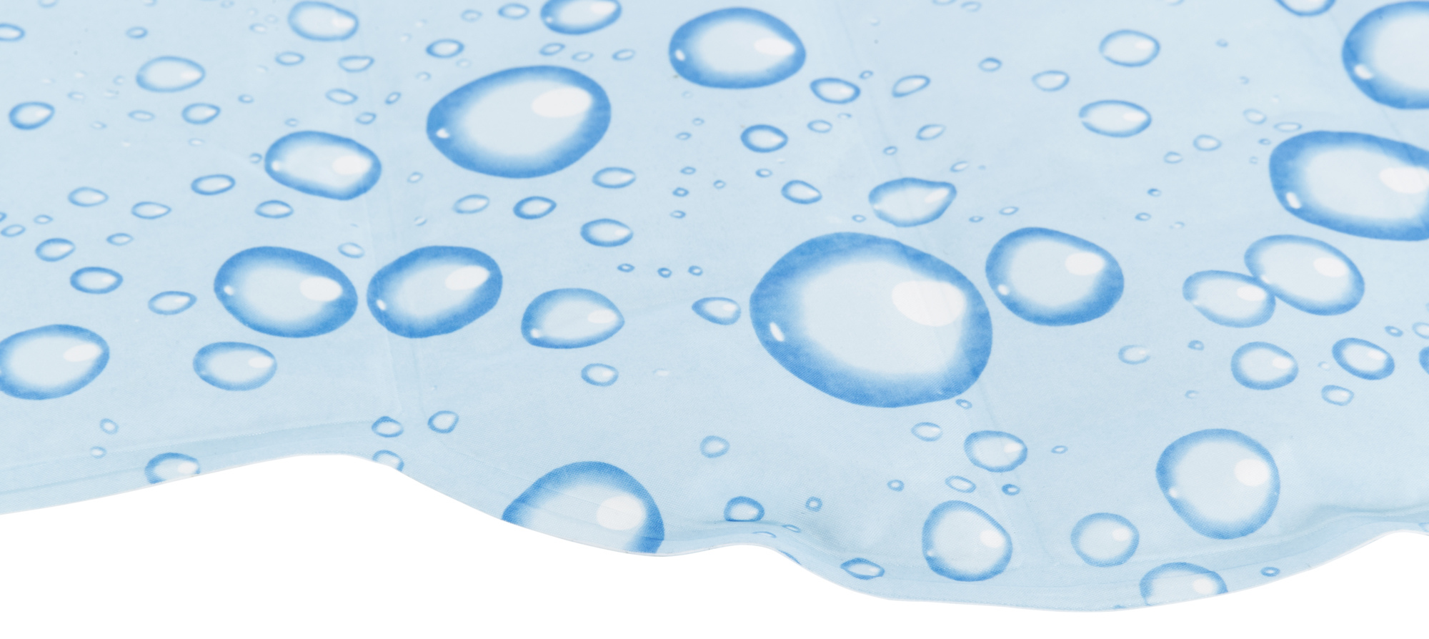 Alfombrilla refrescante forma de hueso, M: 60 × 45 cm, Azul Claro