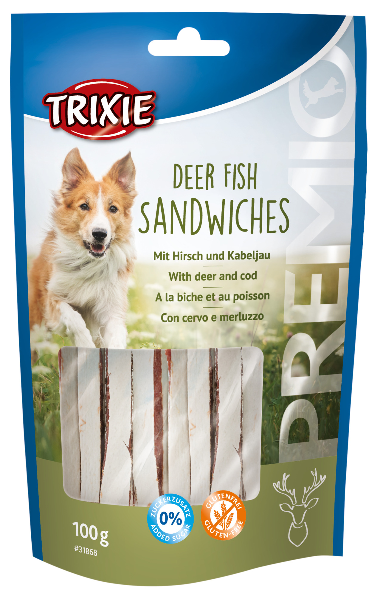 PREMIO Deer Fish Sandwiches, 100 g
