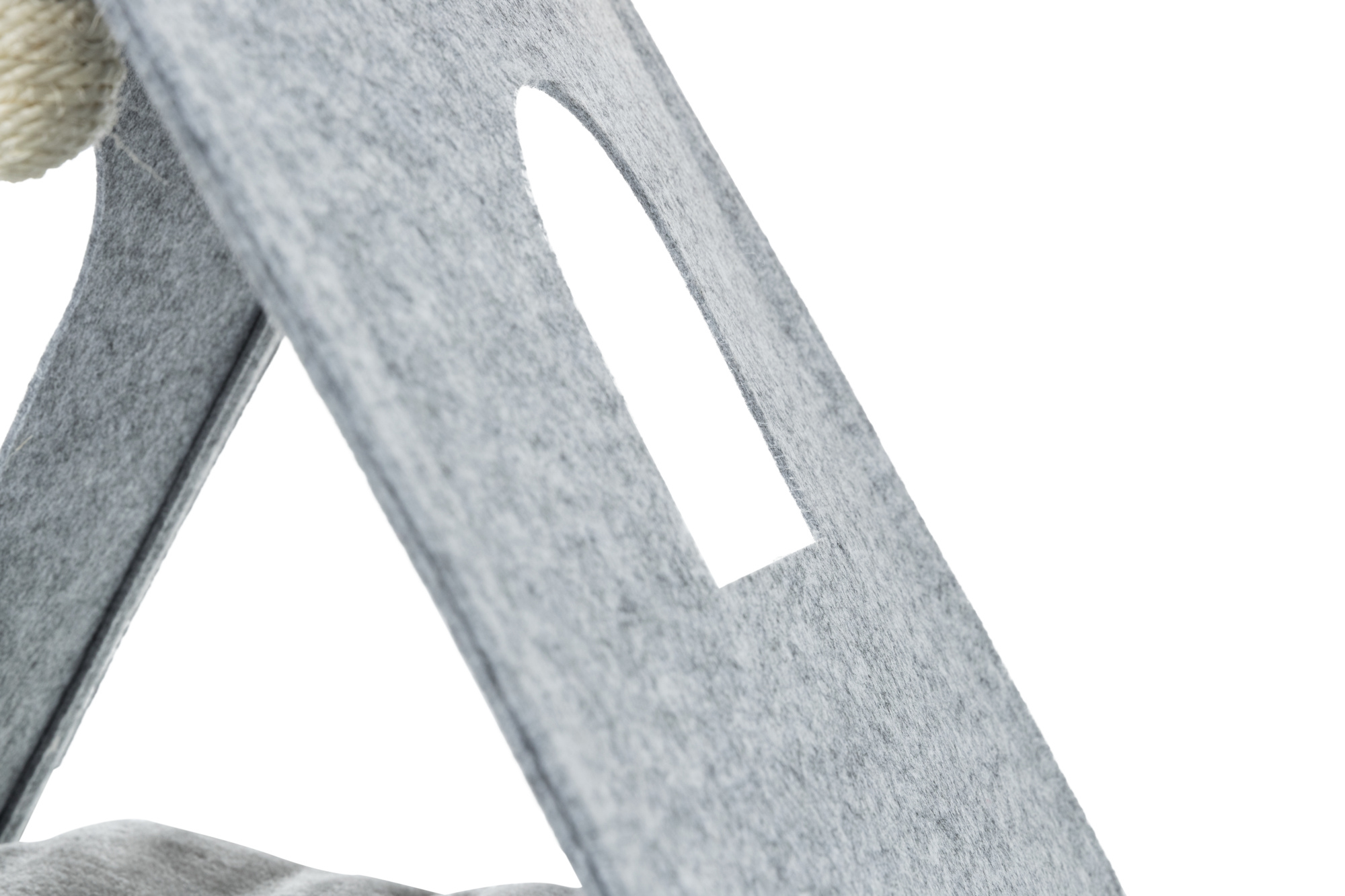 Cueva suave JUNIOR, fieltro, plegable, 38 × 34 × 38 cm, Gris Claro