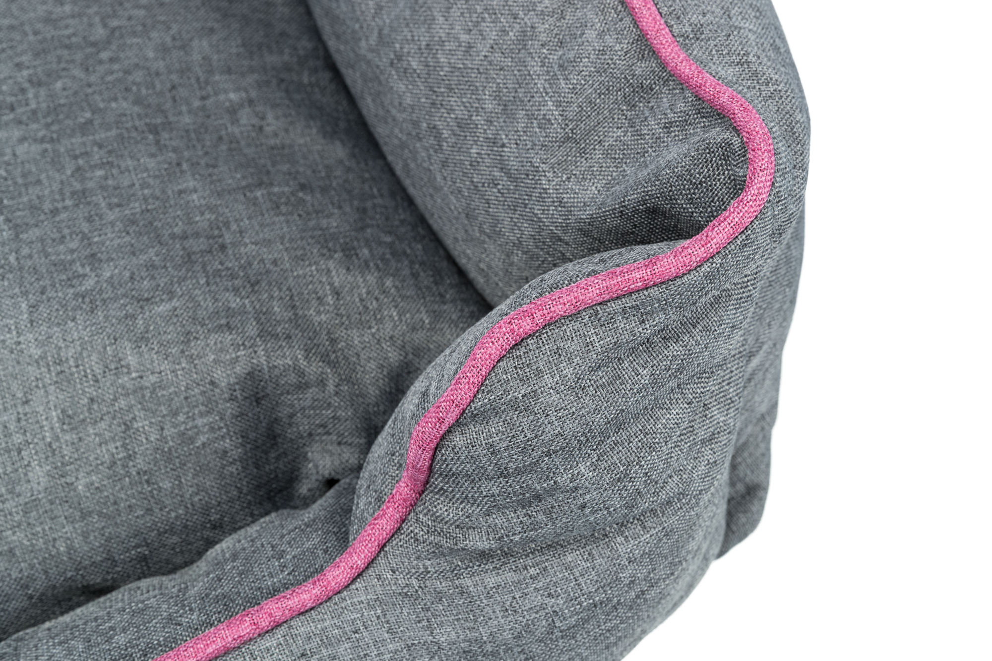 Cama Vital Junis, 50 x 40 cm, Gris oscuro/rosa