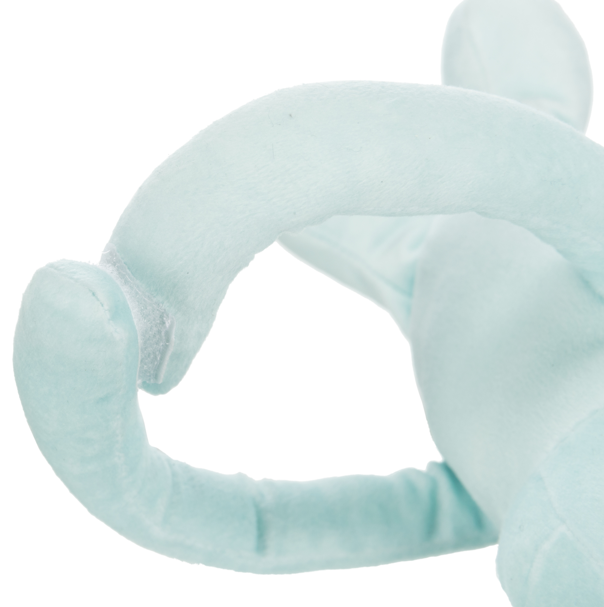 Set JUNIOR de manta/oso, felpa,  75 × 50 cm, Gris/Menta