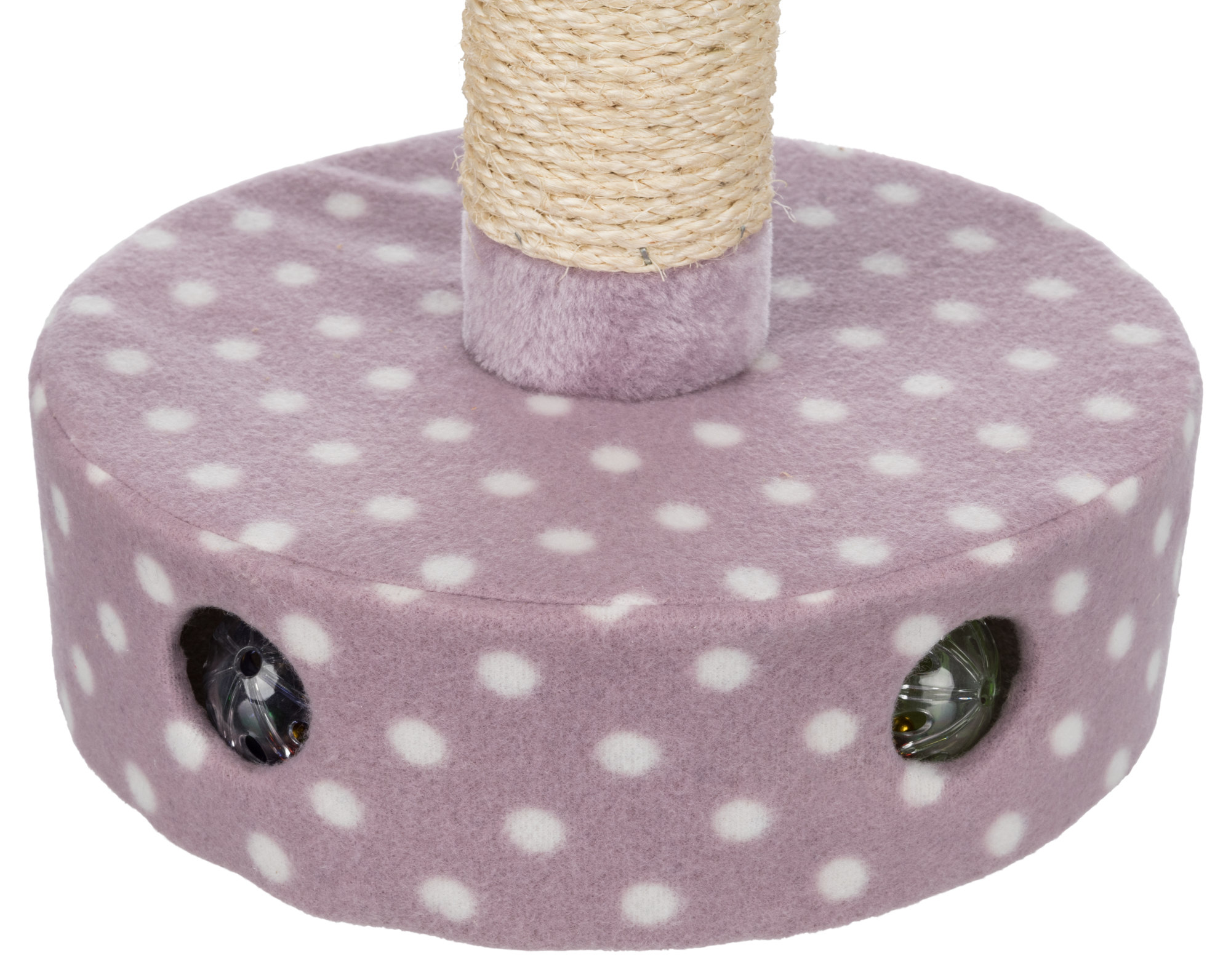 Poste rascador JUNIOR, forro, ø 26 × 47 cm, Lila Claro
