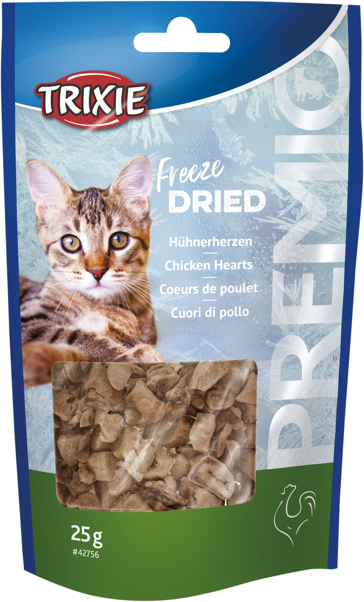 PREMIO Freeze Dried corazones de pollo, 25 g