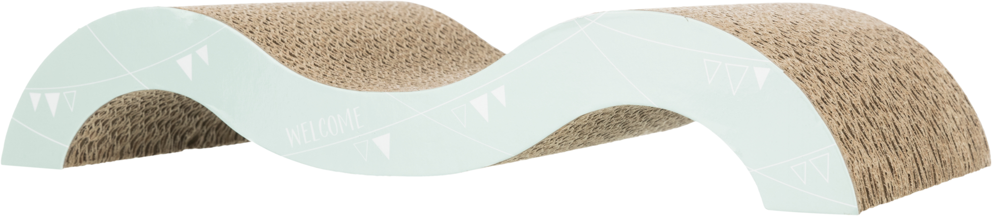 Onda rascadora JUNIOR, 38 × 7 × 18 cm, Lila Claro/Menta