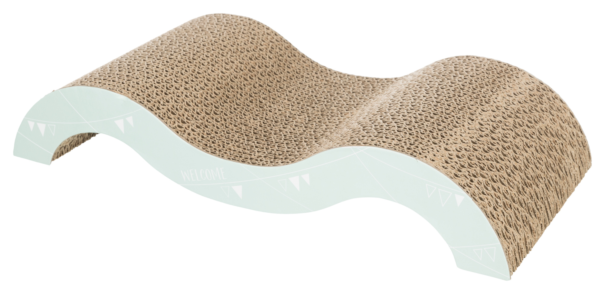 Onda rascadora JUNIOR, 38 × 7 × 18 cm, Lila Claro/Menta