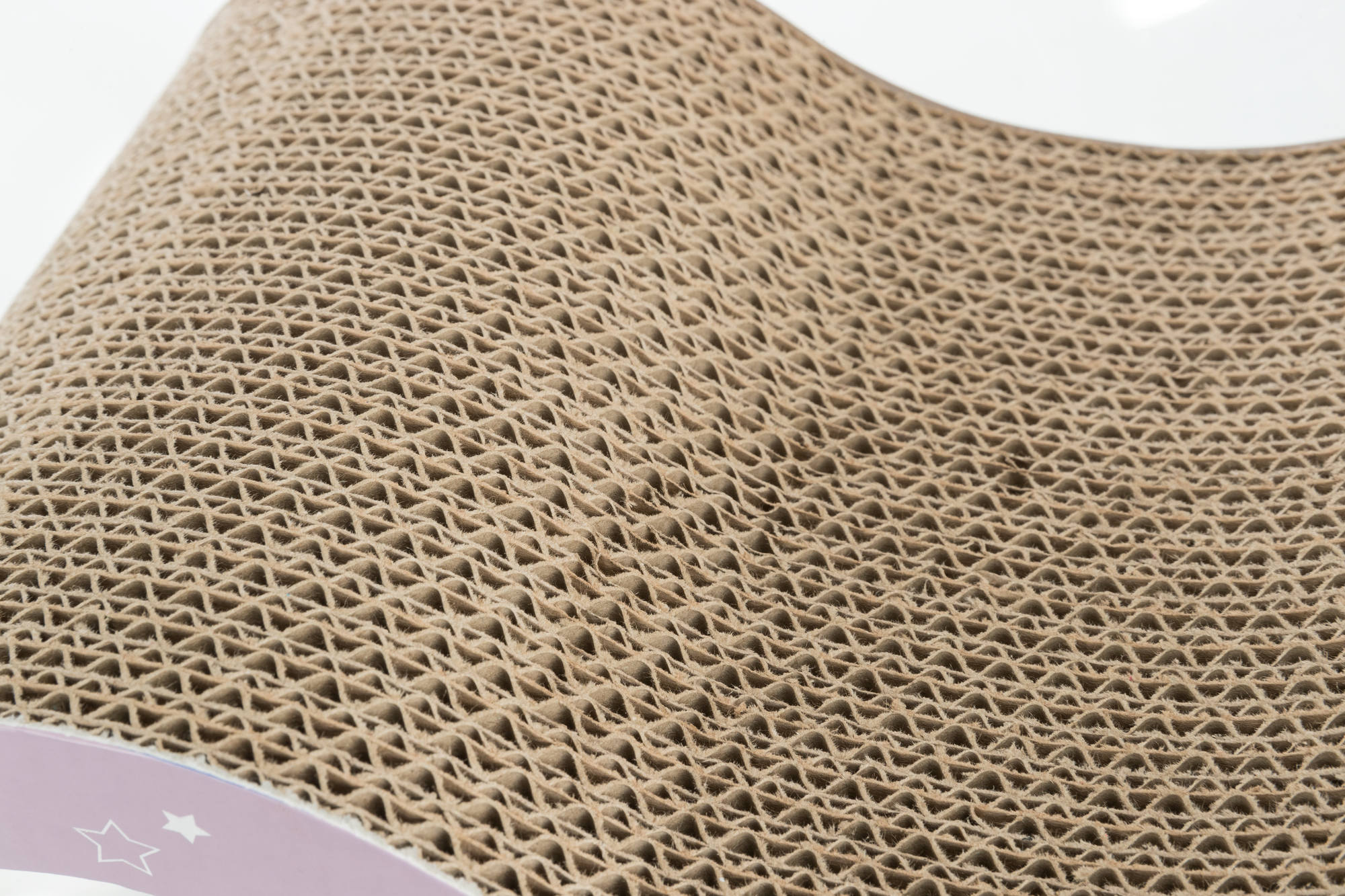 Onda rascadora JUNIOR, 38 × 7 × 18 cm, Lila Claro/Menta