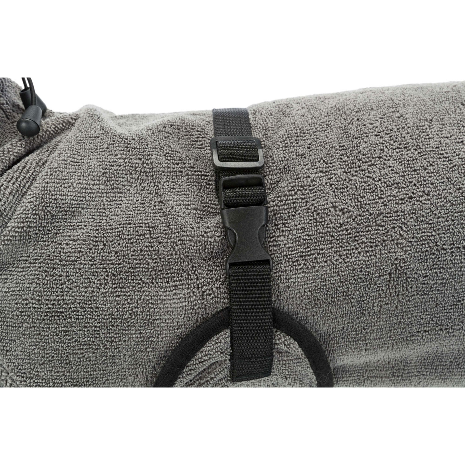 Bata de baño para perros, tela de rizo, XS: 30 cm, Gris
