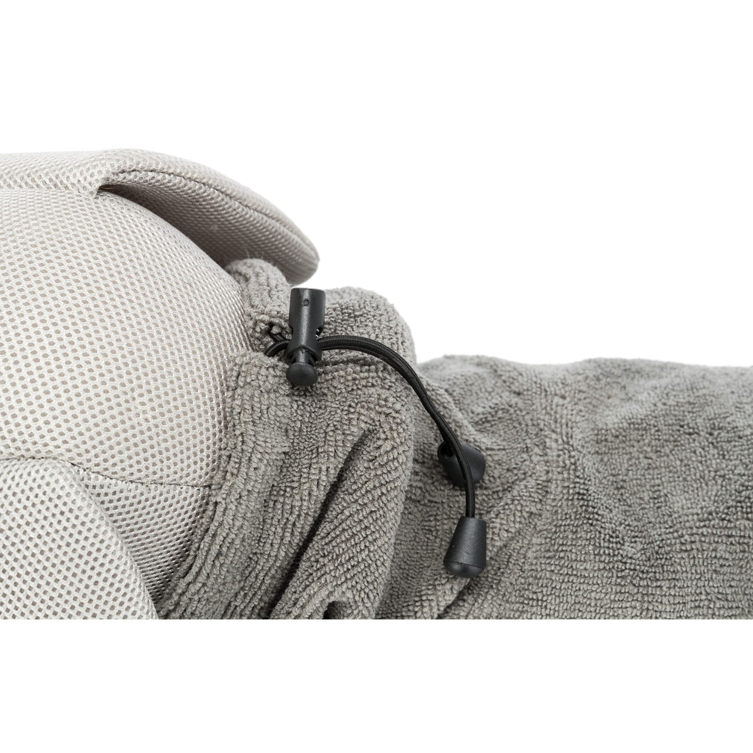 Bata de baño para perros, tela de rizo, XS: 30 cm, Gris