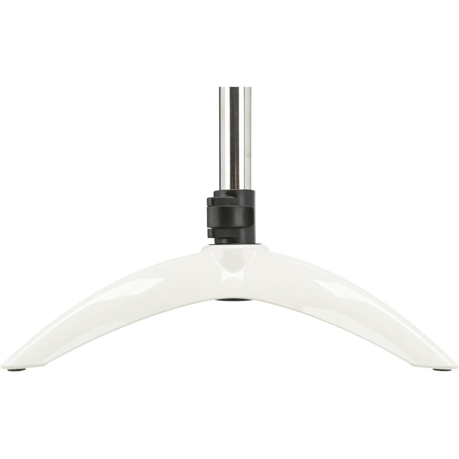 Soporte Comedero Perros, de altura ajustable, Melamina/Acero Inox., 2 × 1.6 l/ø 21 cm, Blanco