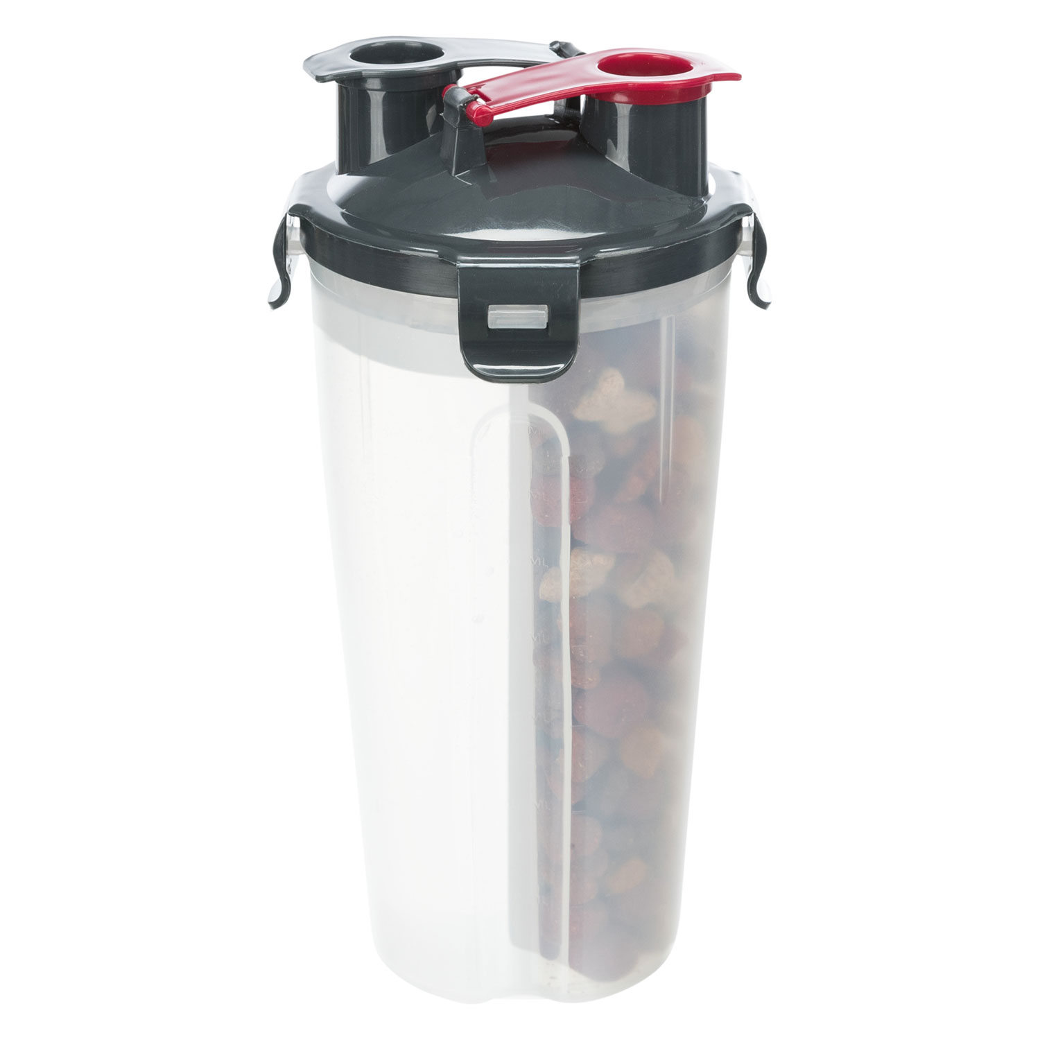 Recipiente comida y agua, Plástico, 2 × 0.35 l/ø11 × 23 cm