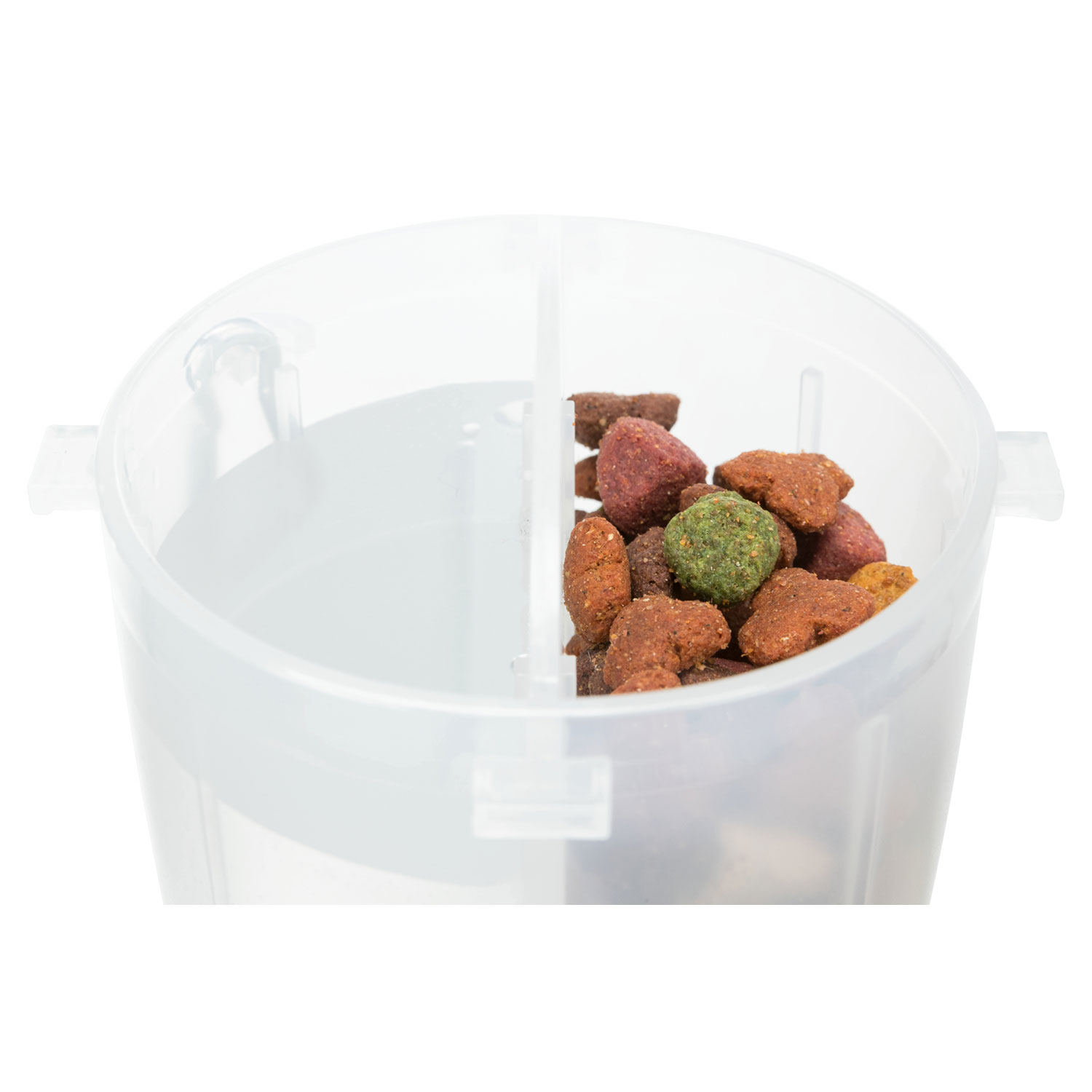 Recipiente comida y agua, Plástico, 2 × 0.35 l/ø11 × 23 cm