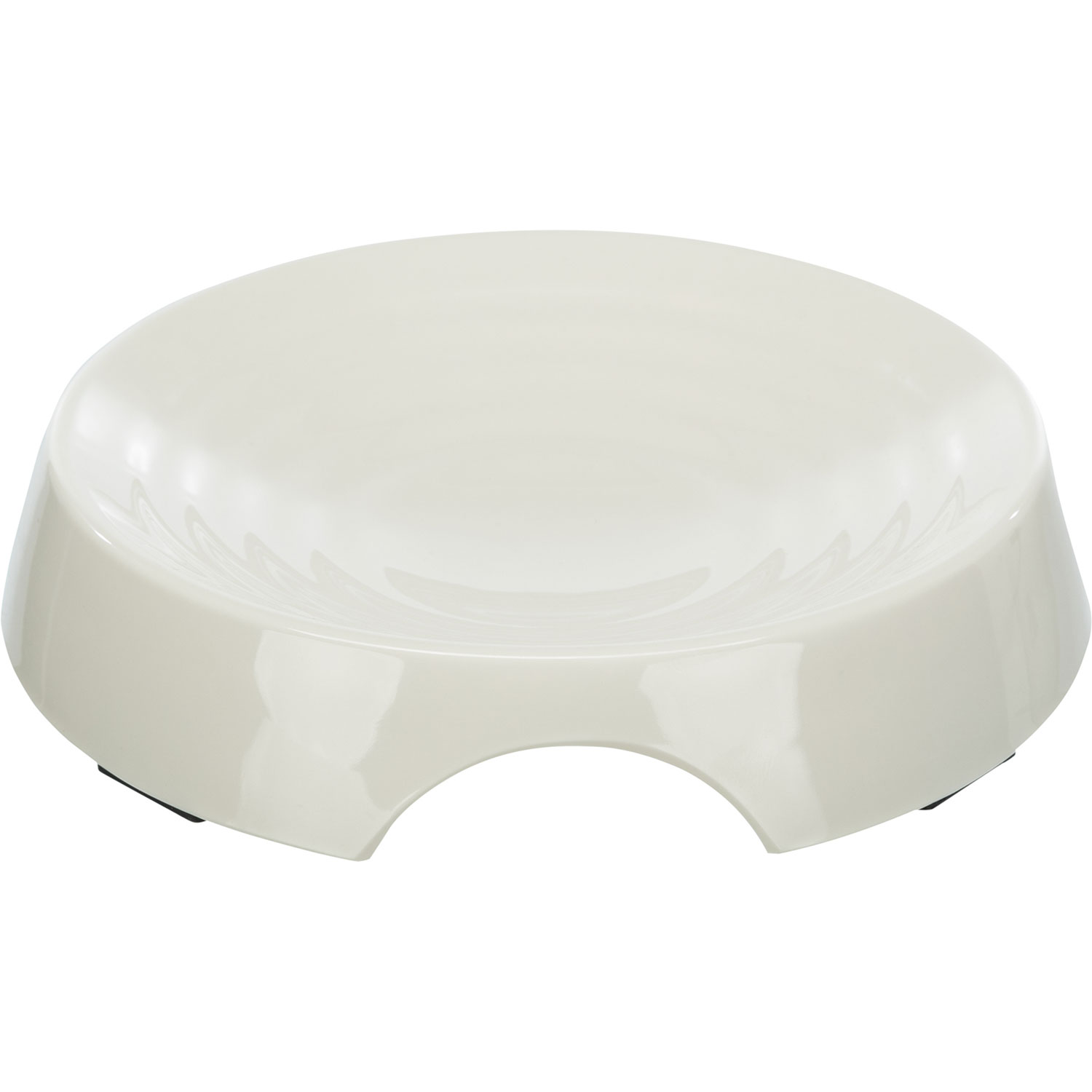 Comedero, Melamina, 0.25 l/ø 17 cm, Blanco