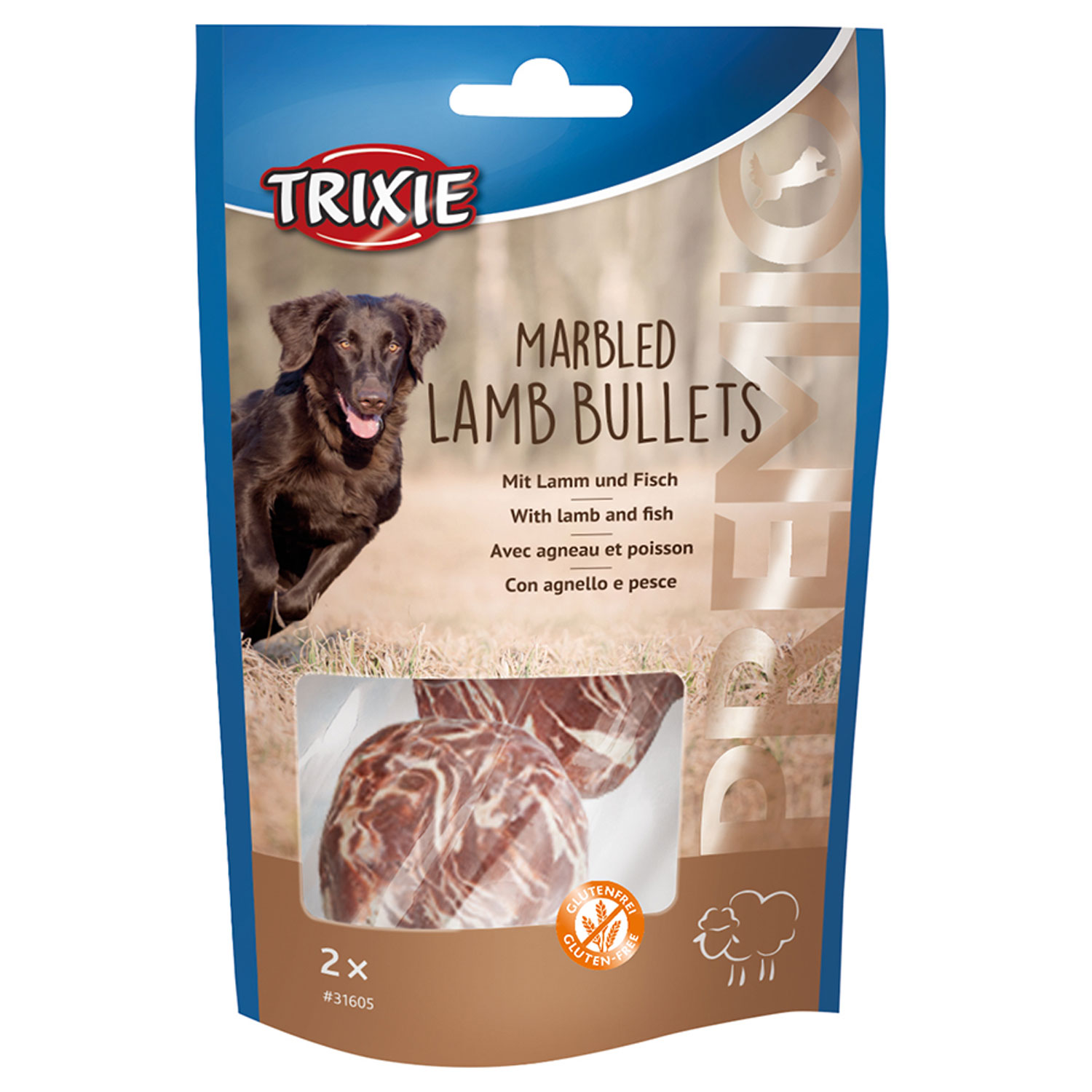PREMIO Lamb Bullets, Cordero, Veteado, 2 uds × 25 g/ud.