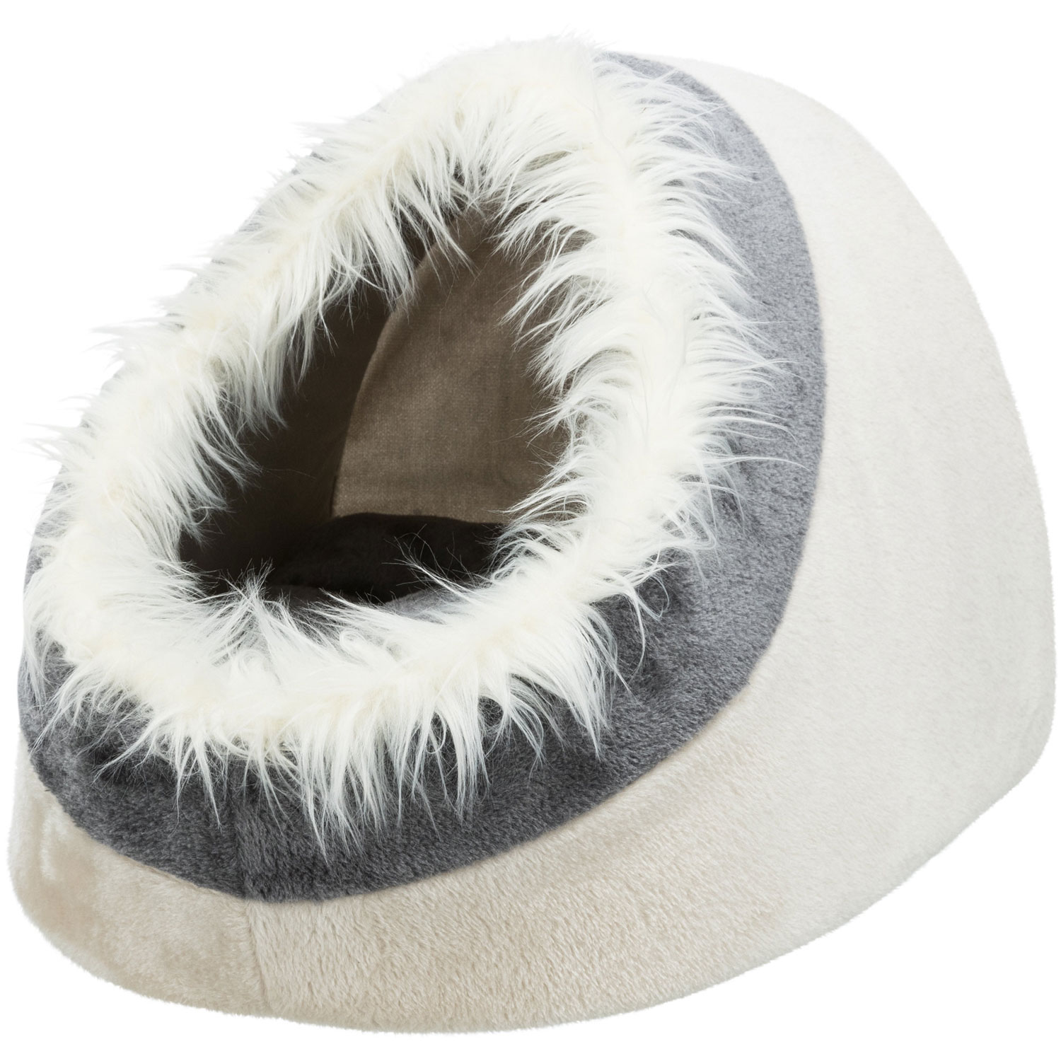 Cueva Suave Minou, 41 × 30 × 50 cm, Beige/Gris