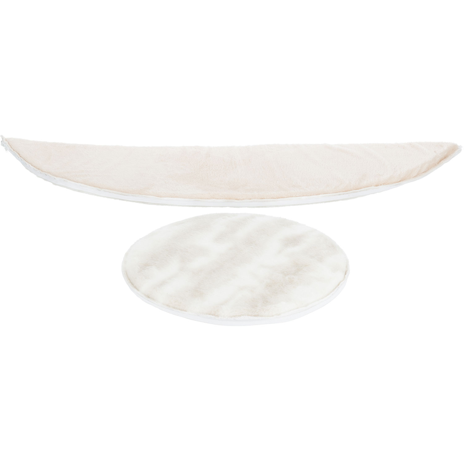 Cueva Suave Nelli, ø 43 × 35 cm, Blanco-Taupe