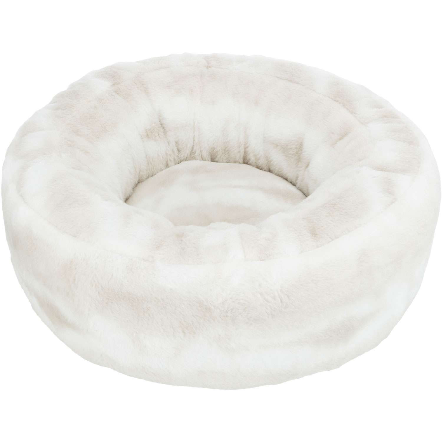Cama Nelli, redonda, ø 50 cm, Blanco-Taupe