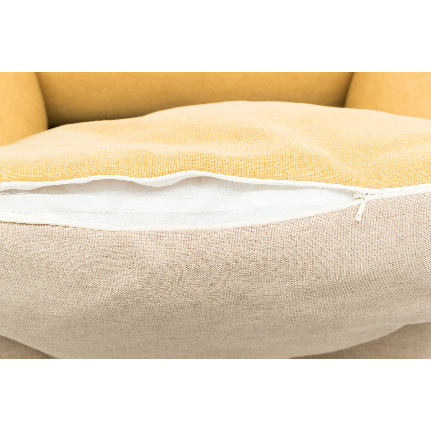 Cama Lona, cuadrado, 60 × 50 cm, Arena/Amarillo