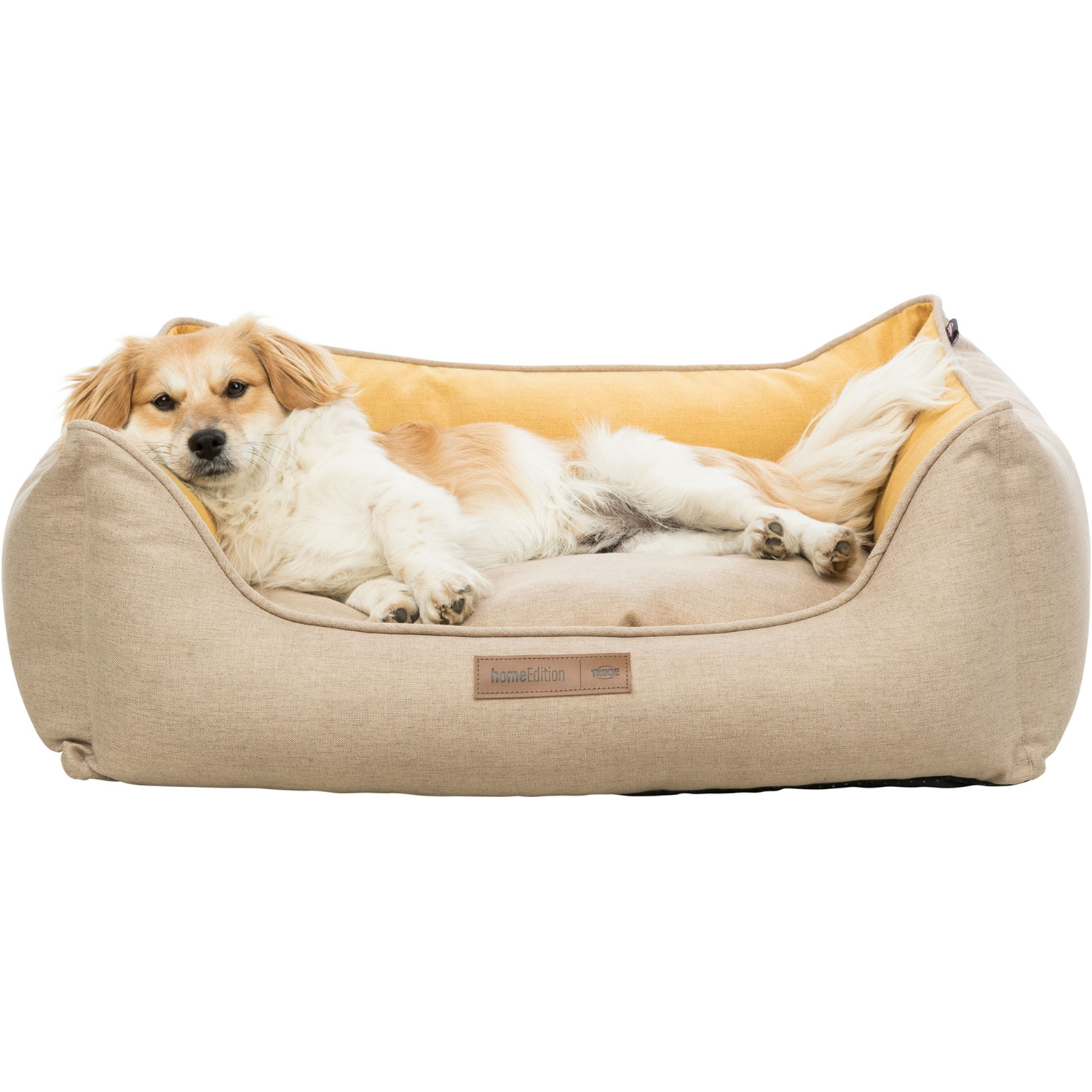 Cama Lona, cuadrado, 60 × 50 cm, Arena/Amarillo