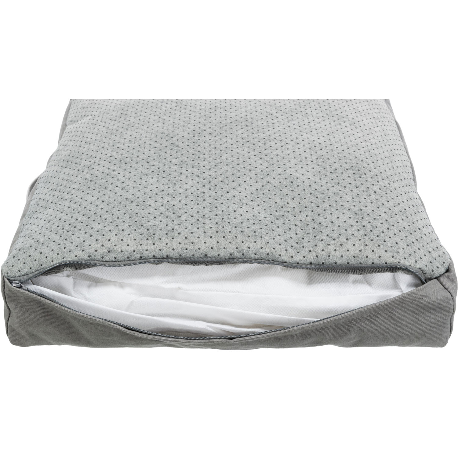 Cojín Be Eco Danilo, cuadrado, 55 × 55 cm, Gris