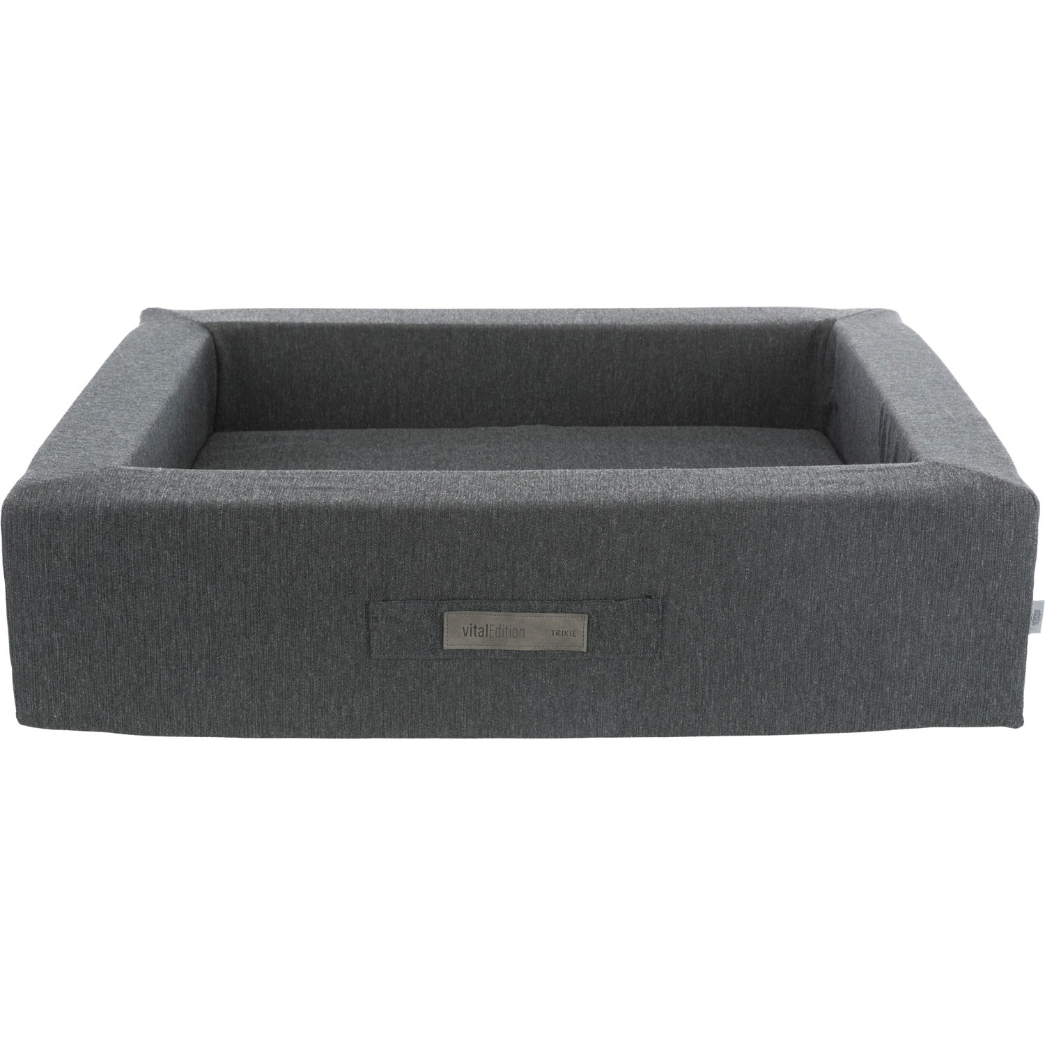 Cama Vital Bendson, cuadrado, 80 × 65 cm, Gris Oscuro/Gris Claro