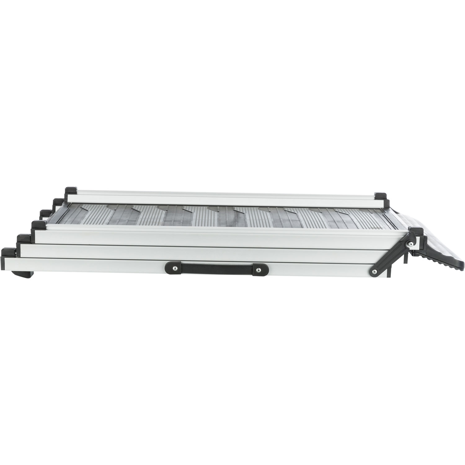 Rampa, Telescópica 3 pasos, 40 × 78–175 cm, 6.8 kg, Negro/Gris