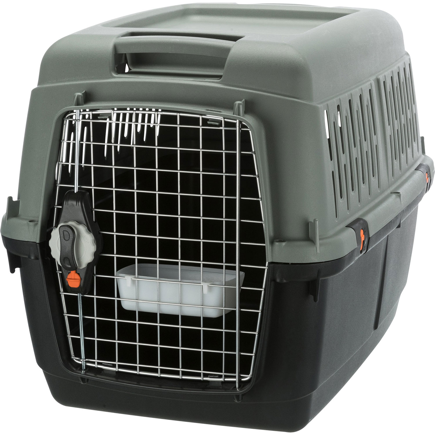 Transportín Be Eco Giona 4, S–M: 50 × 51 × 70 cm, Antracita/Gris-Verde