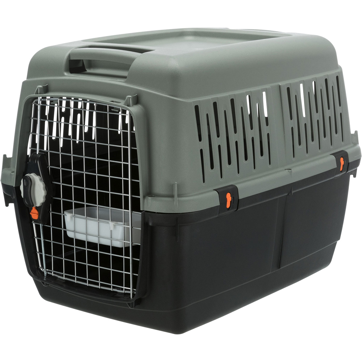 Transportín Be Eco Giona 4, S–M: 50 × 51 × 70 cm, Antracita/Gris-Verde