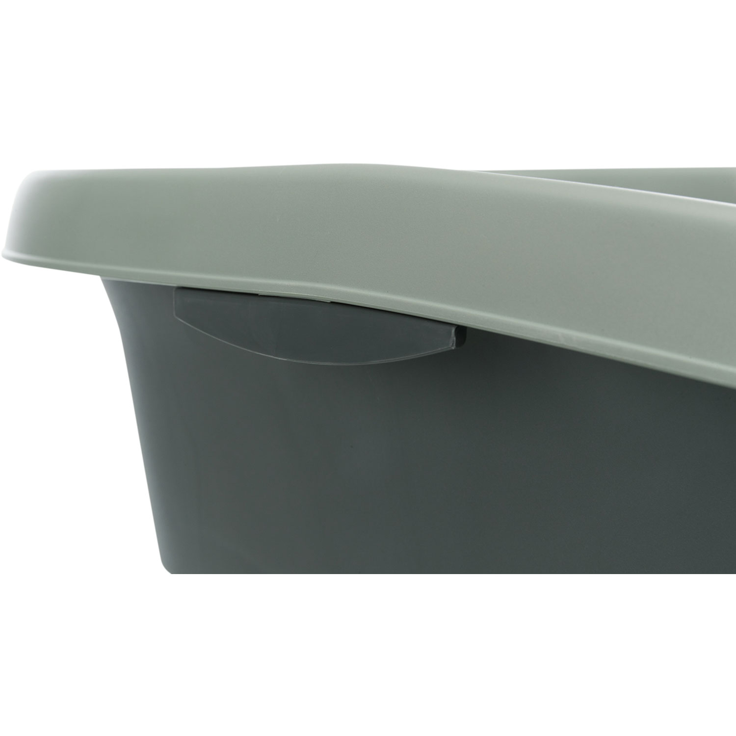 Bandeja Higiénica Be Eco Carlo, con borde, 31 × 14 × 43 cm, Antracita/Gris-Verde