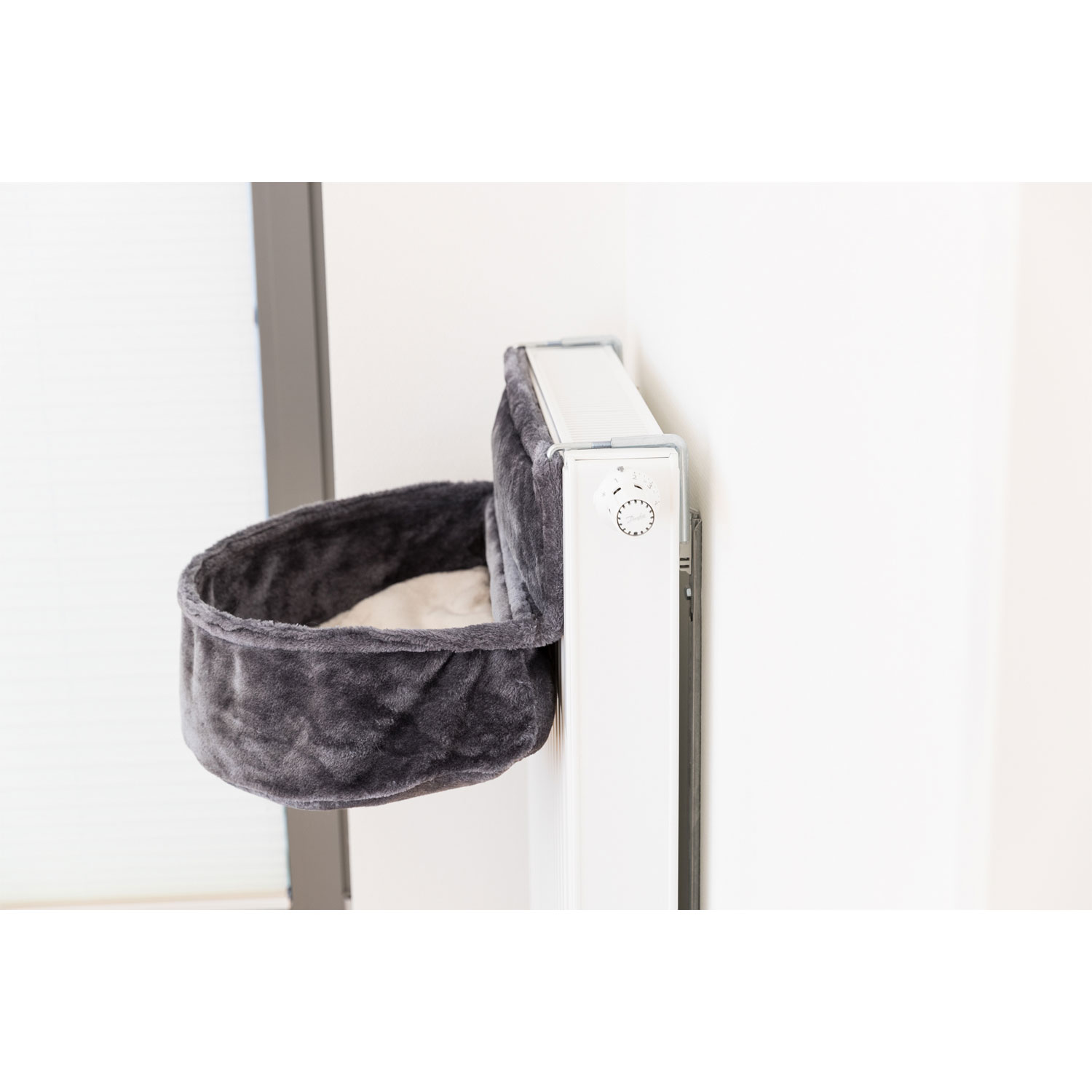 Bolsa Suave XXL para Radiadores, Felpa, 55 × 15 × 36 cm, Gris Oscuro