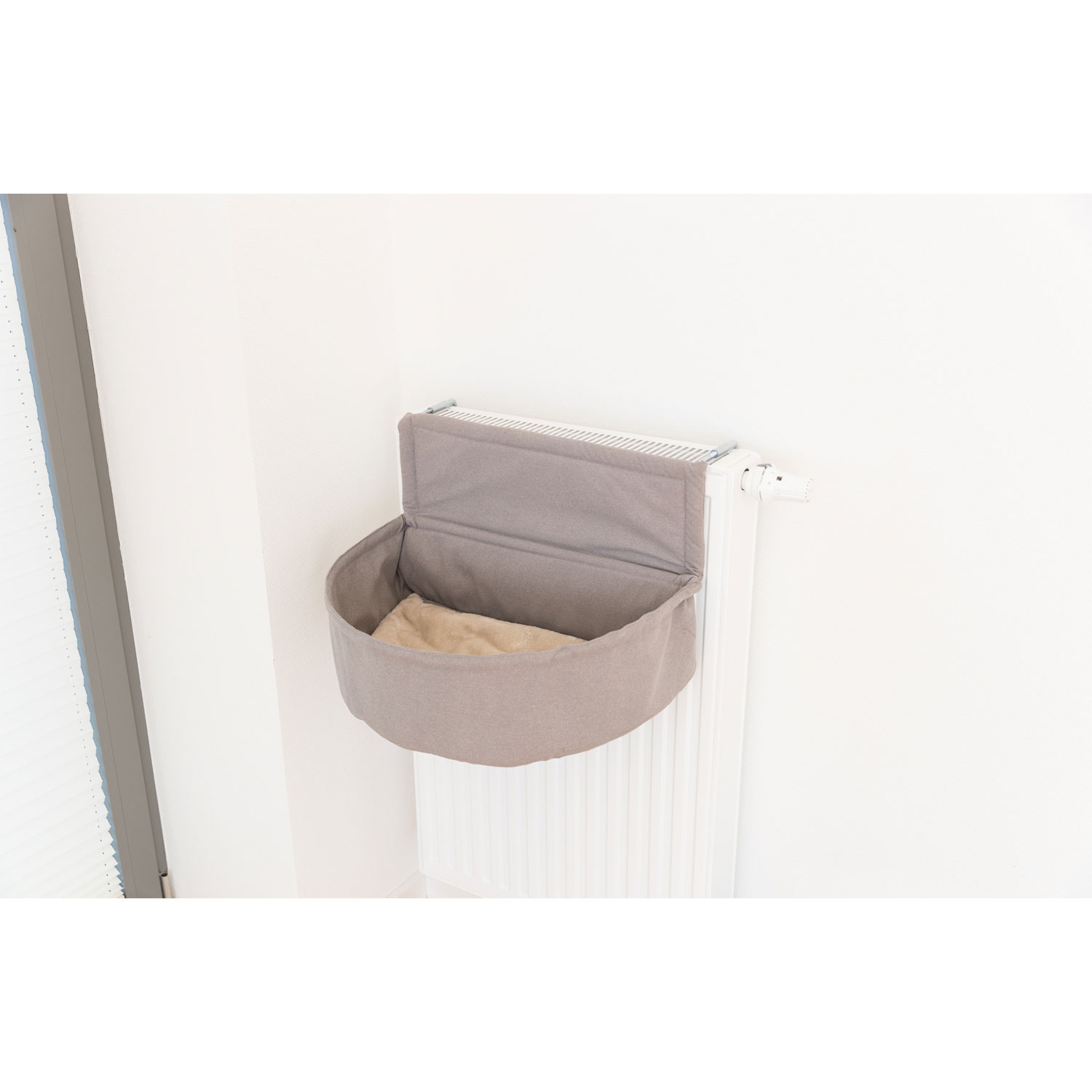 Bolsa Suave XXL para Radiadores, Felpa/Tejido, 55 × 15 × 36 cm, Marrón/Taupe