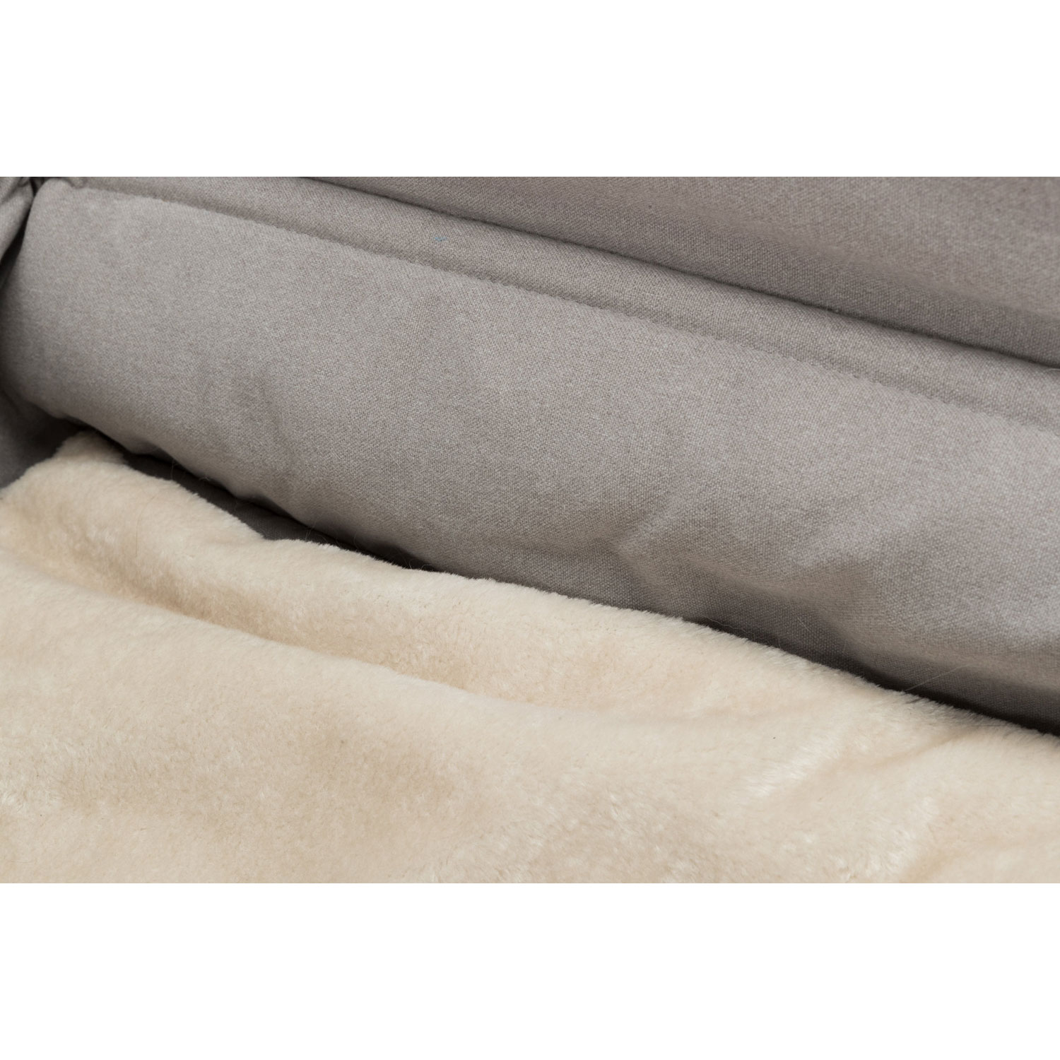 Bolsa Suave XXL para Radiadores, Felpa/Tejido, 55 × 15 × 36 cm, Marrón/Taupe