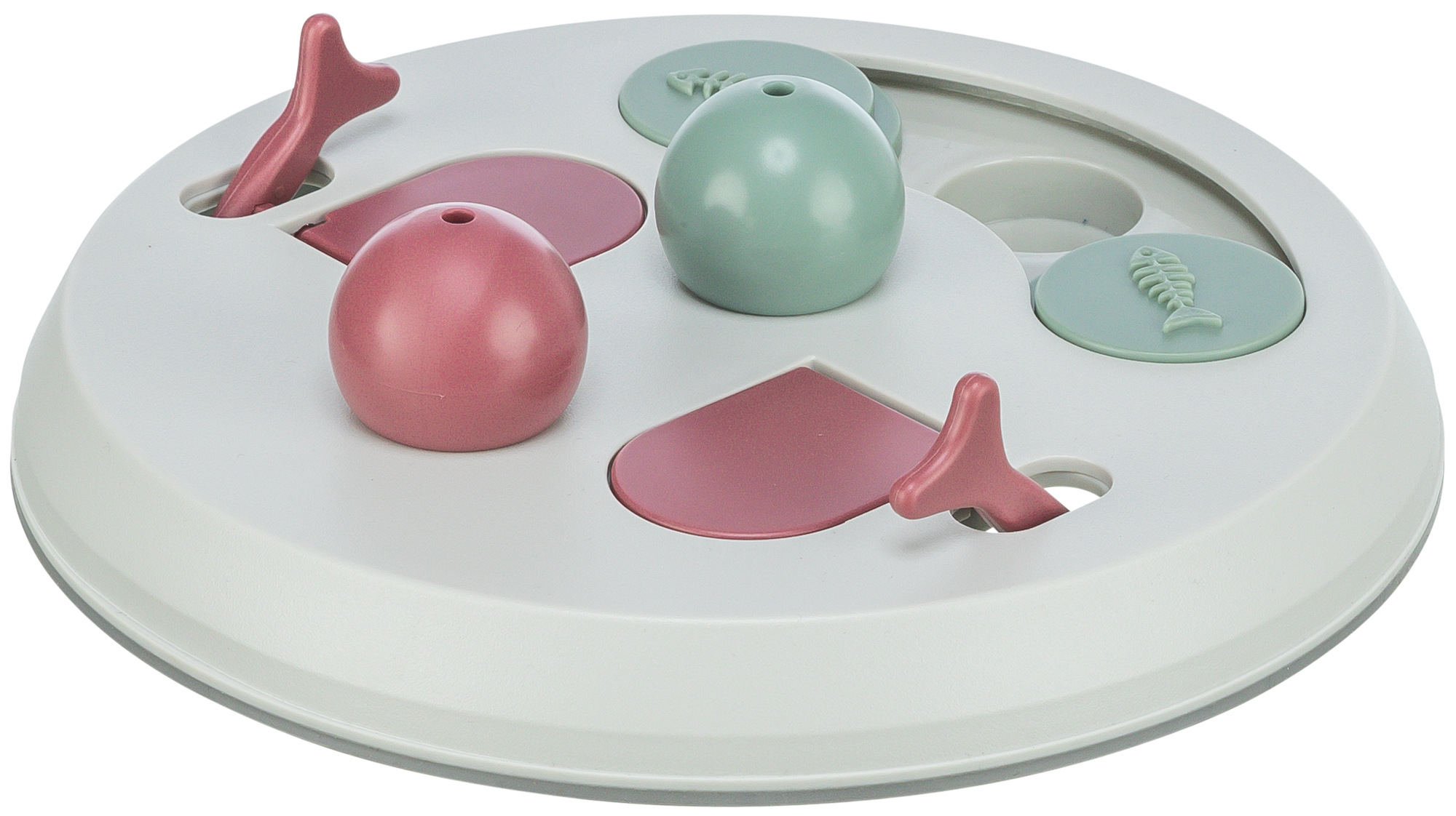 Cat Activity Flip Board juego estrategia, ø 23 cm, Cereza/Rosa/Gris Claro