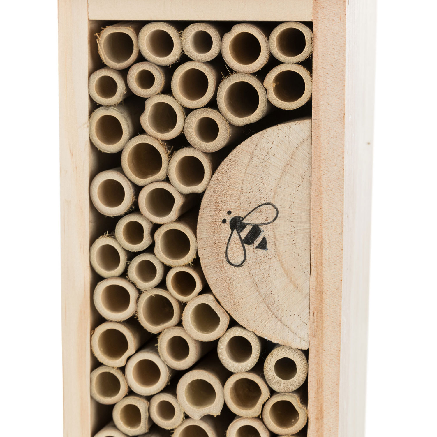 Hotel Abejas, Madera, 11 × 30 × 14 cm