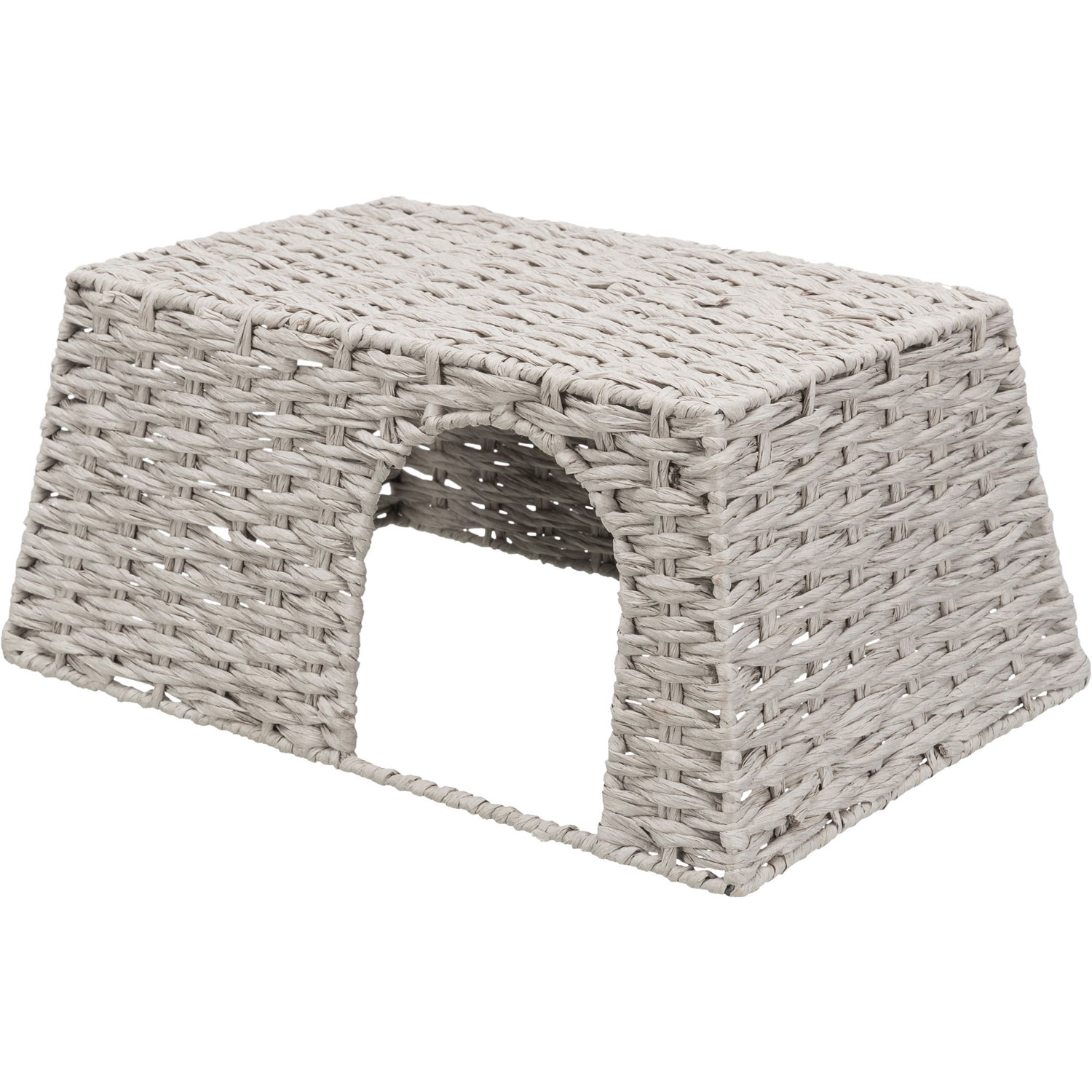 Casa, conejos, papel hilado, 45 × 20 × 30 cm, Gris