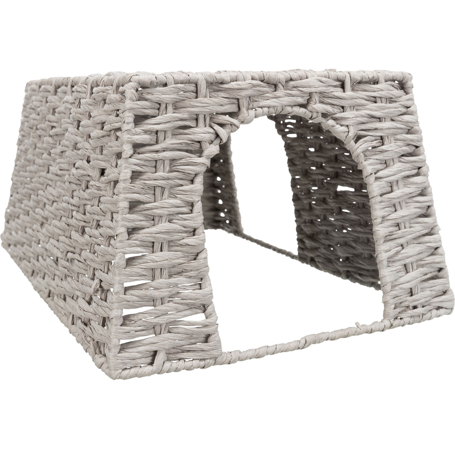 Casa, conejos, papel hilado, 45 × 20 × 30 cm, Gris