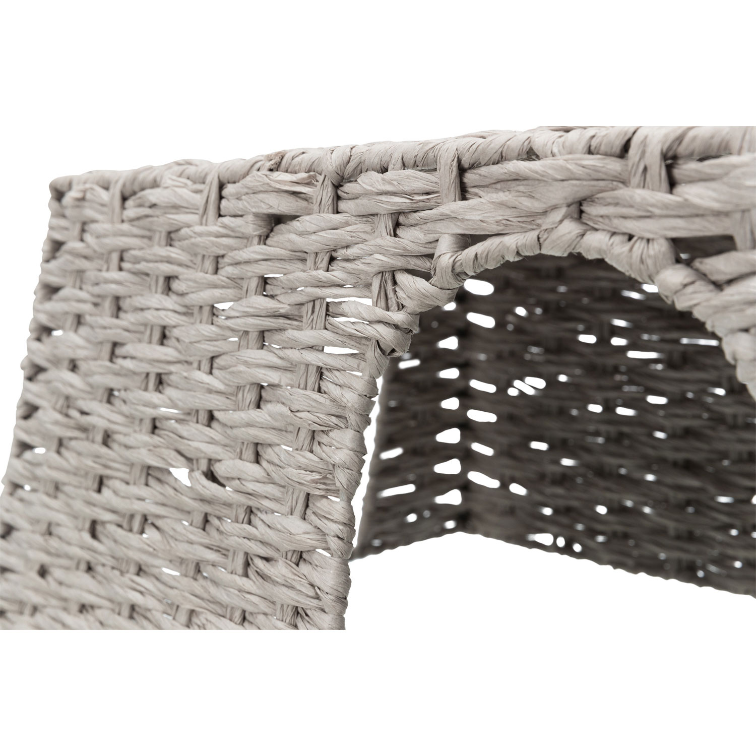 Casa, conejos, papel hilado, 45 × 20 × 30 cm, Gris