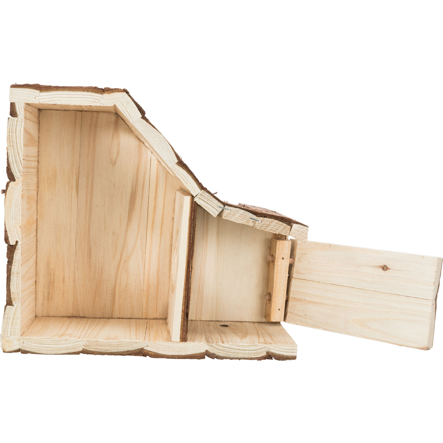 Casa Hedwig con terraza en el techo, Hámsters, Madera Laminada, 30 × 14 × 26 cm