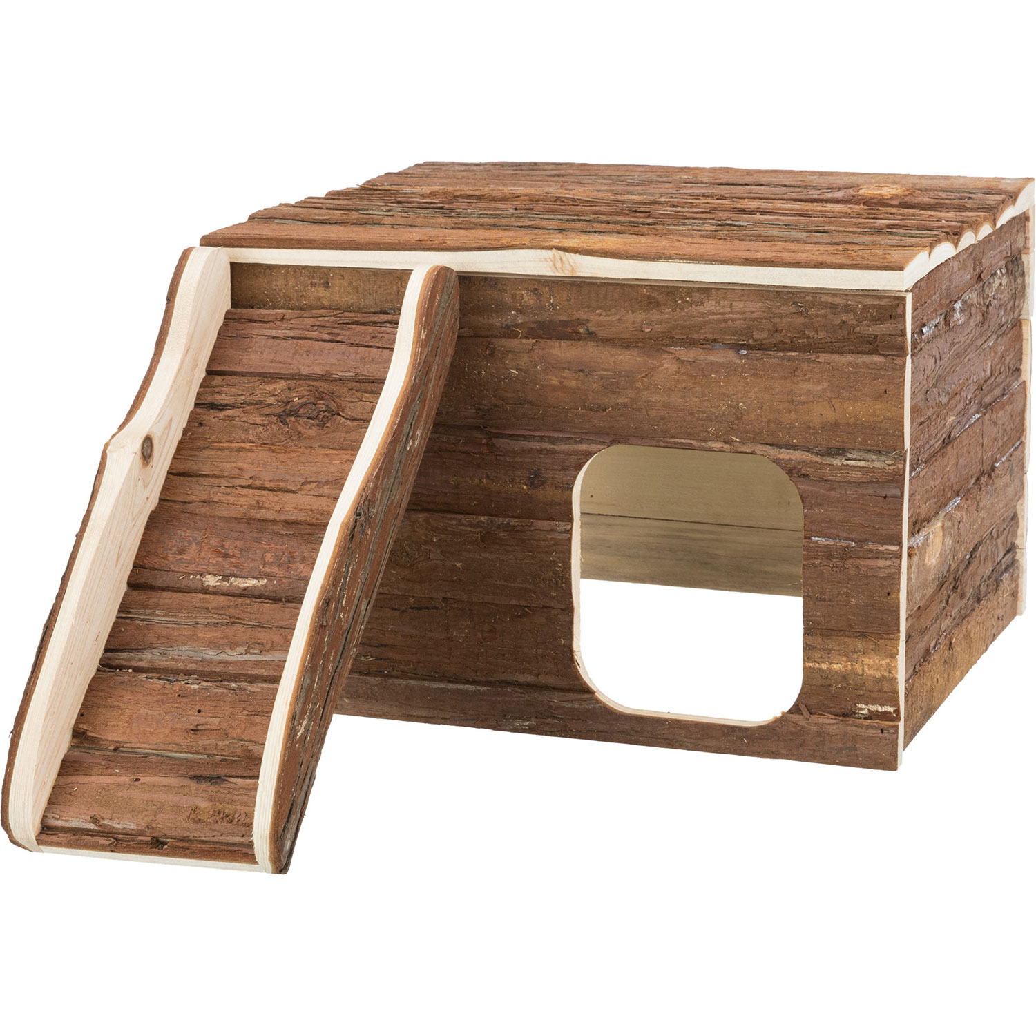Casa Funcional Gunnar, Cobayas, Madera Laminada, 35 × 23 × 30/53 cm