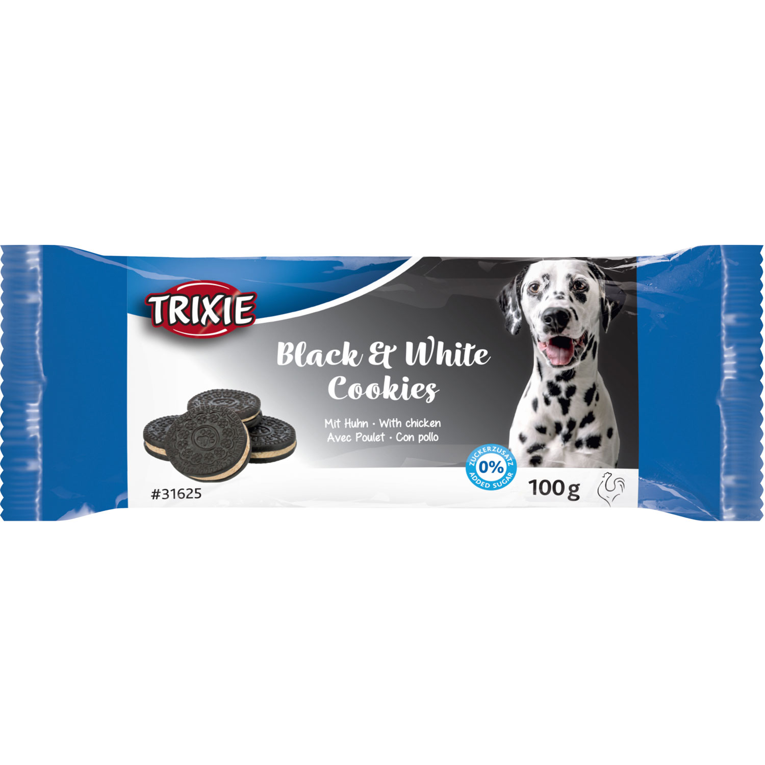 Galletas Blanco y Negro, ø 4 cm, 4 pcs./100 g