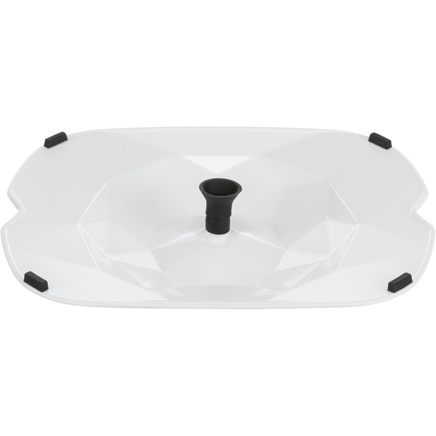 Fuente Polygon, melamina, 2.5 l/28 × 11 × 22 cm, Gris/Blanco