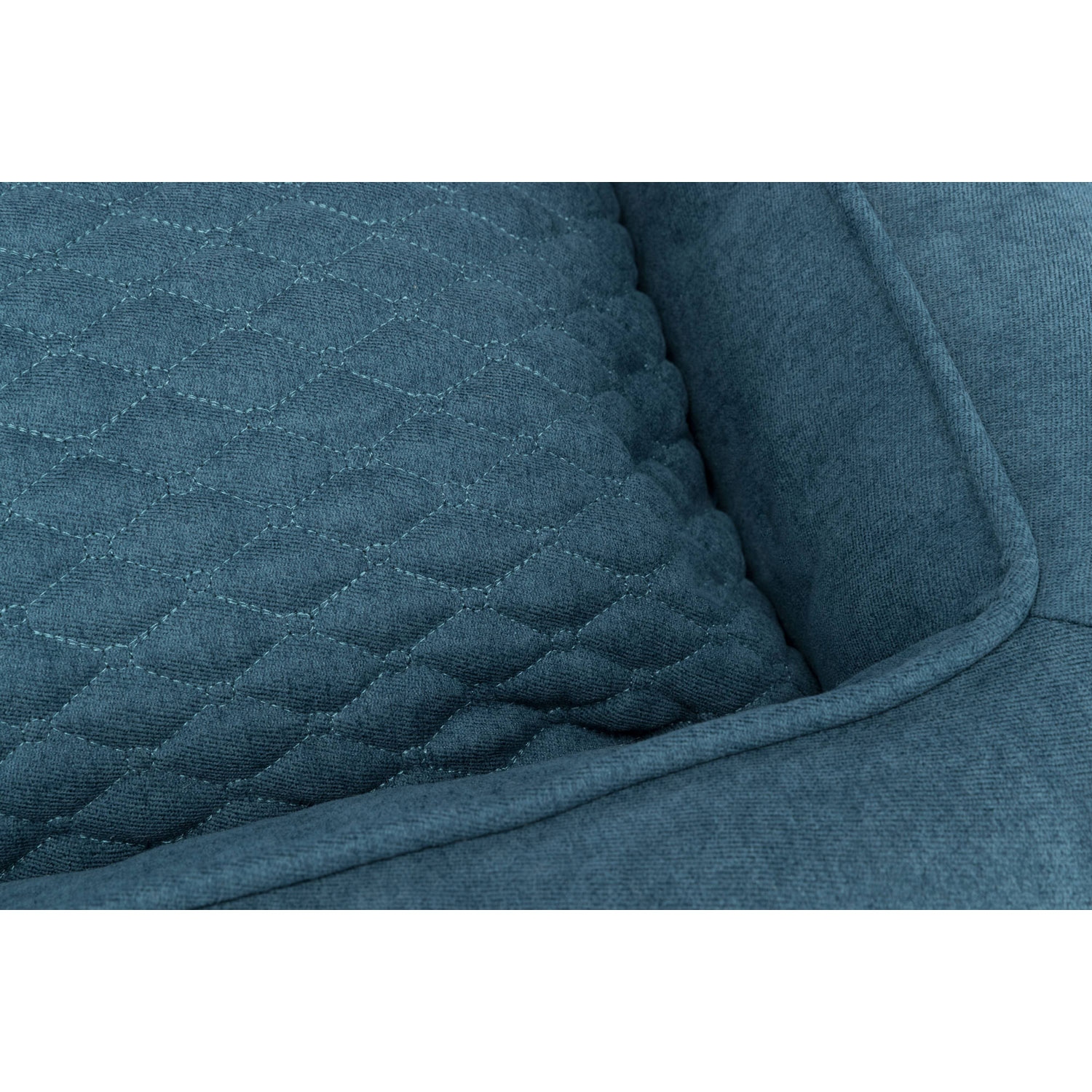 Vital Cama Tonio, cuadrado, 60 × 50 cm, Azul petróleo/Blanco-Gris